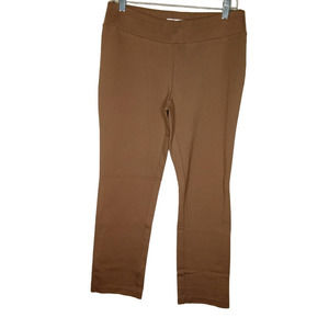 Lena Gabrielle 4 Way Stretch Pull-On Pants, Brown - Size 8